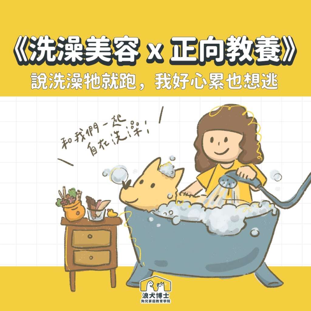 正向教養生活課-狗狗洗澡美容