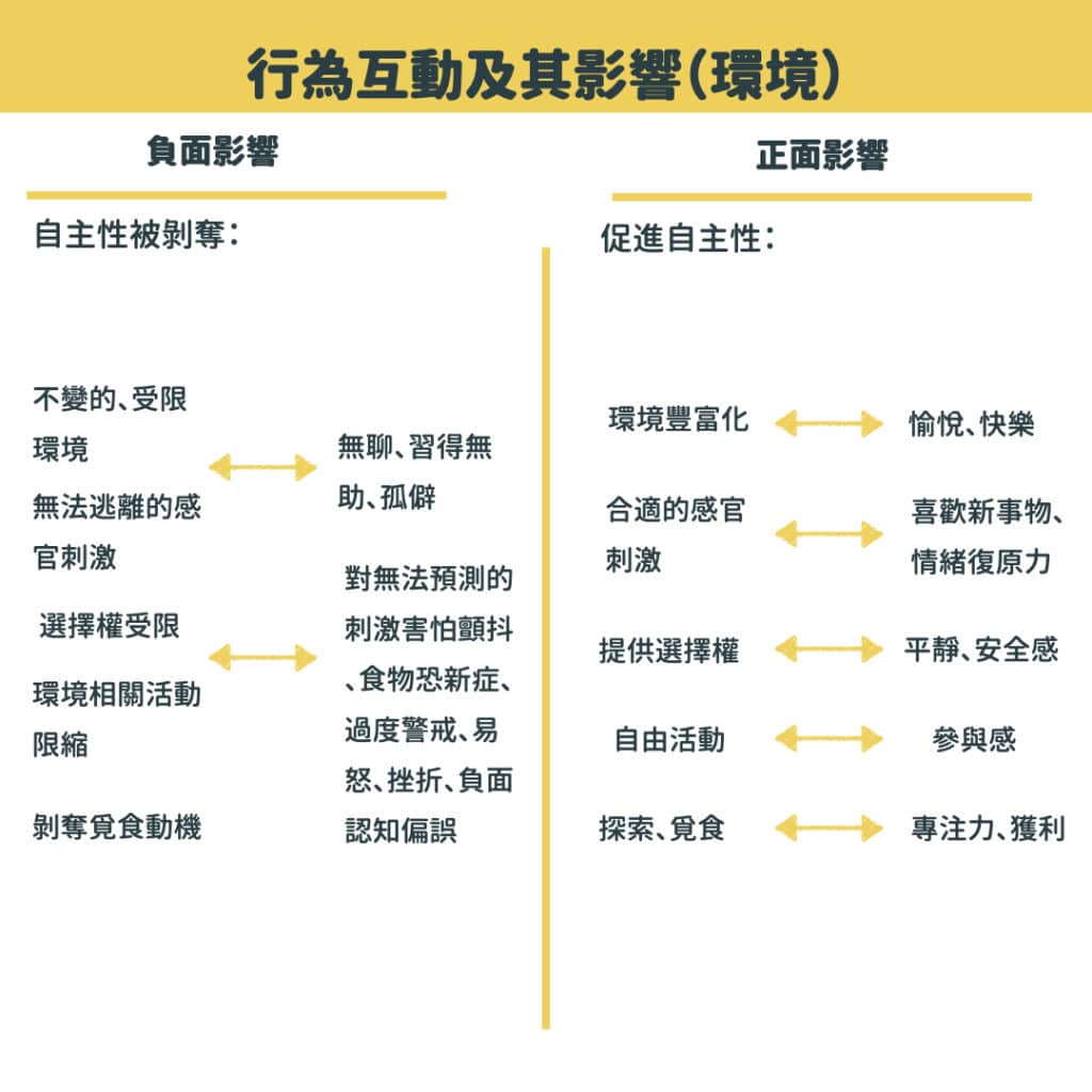 動物福利 行為互動及其影響 環境